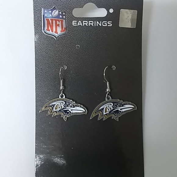 NFL Baltimore Ravens Earrings - Picture 1 of 3